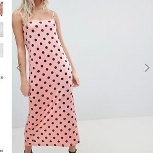 ASOS Dresses - Pink polka dot maxi dress ASOS Dresses - Pink polka dot maxi dress